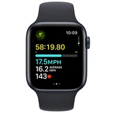 Apple смарт-сағаты Watch SE GPS 44mm Midnight Aluminium Case with Midnight Sport Band - S/M - фото 5