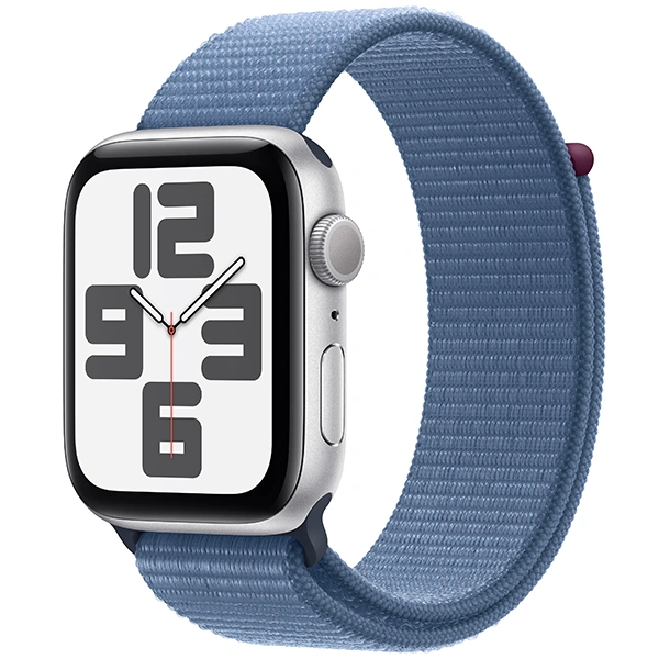 Смарт-часы Apple Watch SE GPS 44mm Silver Aluminium Case with Winter Blue Sport Loop