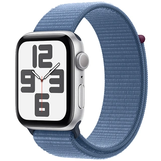 Смарт-часы Apple Watch SE GPS 44mm Silver Aluminium Case with Winter Blue Sport Loop