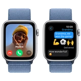 Смарт-часы Apple Watch SE GPS 44mm Silver Aluminium Case with Winter Blue Sport Loop - фото 4