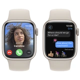 Смарт-часы Apple Watch Series 9 GPS 41mm Starlight Aluminium Case with Starlight Sport Band - S/M - фото 6