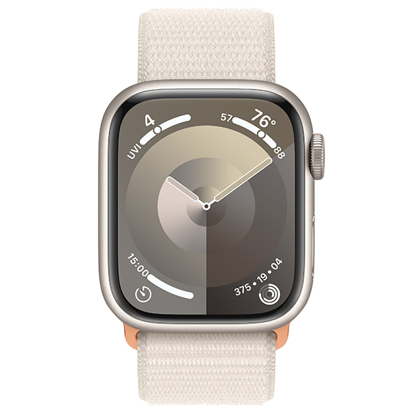 Apple смарт-сағаты Watch Series 9 GPS 41mm Starlight Aluminium Case with Starlight Sport Loop