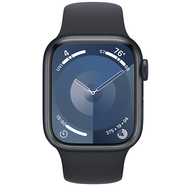 Смарт-часы Apple Watch Series 9 GPS 41mm Midnight Aluminium Case with Midnight Sport Band - S/M