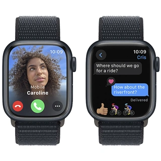 Смарт-часы Apple Watch Series 9 GPS 41mm Midnight Aluminium Case with Midnight Sport Loop - фото 6