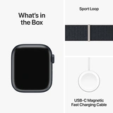 Смарт-часы Apple Watch Series 9 GPS 41mm Midnight Aluminium Case with Midnight Sport Loop - фото 10
