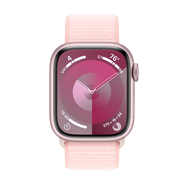 Apple смарт-сағаты Watch Series 9 GPS 41mm Pink Aluminium Case with Light Pink Sport Loop