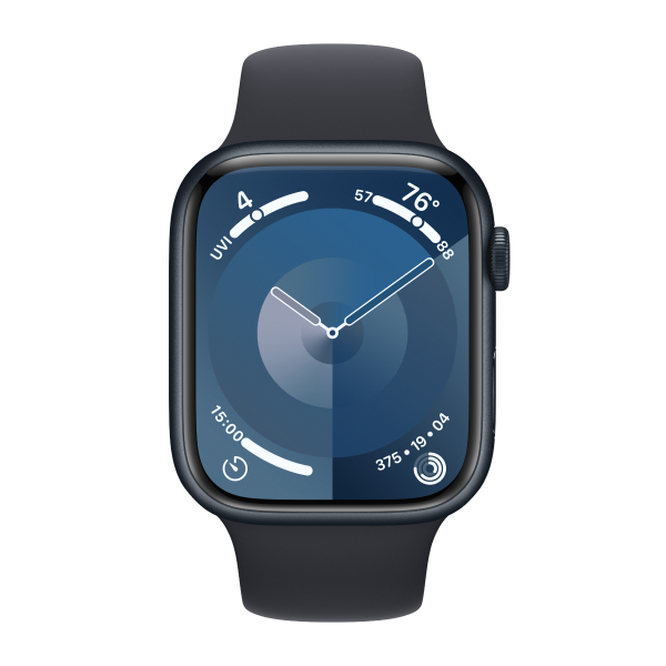 Смарт-часы Apple Watch Series 9 GPS 45mm Midnight Aluminium Case with Midnight Sport Band - S/M