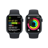 Смарт-часы Apple Watch Series 9 GPS 45mm Midnight Aluminium Case with Midnight Sport Band - S/M - фото 8