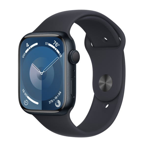 Смарт-часы Apple Watch Series 9 GPS 45mm Midnight Aluminium Case with Midnight Sport Band - M/L