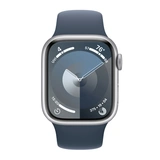 Смарт-часы Apple Watch Series 9 GPS 45mm Silver Aluminium Case with Storm Blue Sport Band - M/L - фото 2