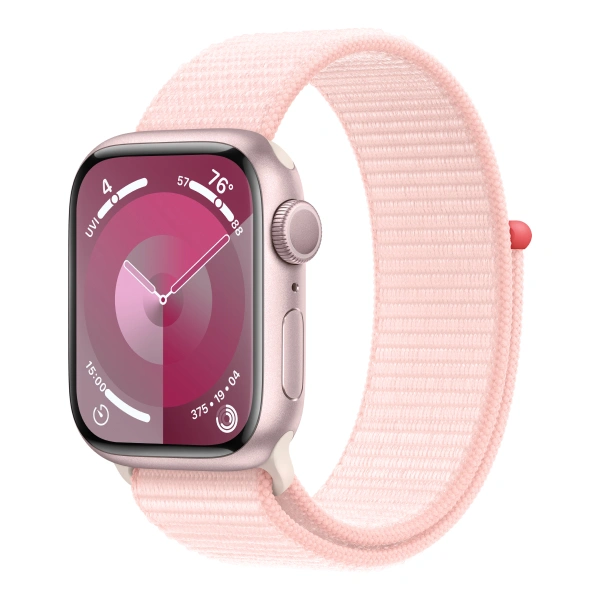 Смарт-часы Apple Watch Series 9 GPS 45mm Pink Aluminium Case with Light Pink Sport Loop