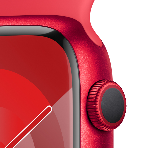 Смарт-часы Apple Watch Series 9 GPS 45mm (PRODUCT) RED Aluminium Case with RED Sport Band - S/M