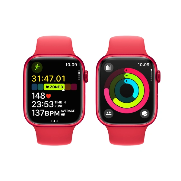 Смарт-часы Apple Watch Series 9 GPS 45mm (PRODUCT) RED Aluminium Case with RED Sport Band - S/M - фото 8