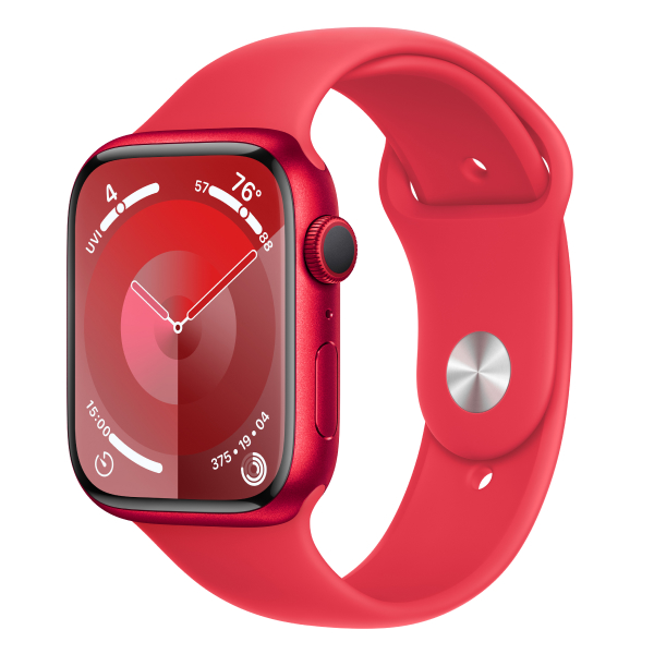 Apple смарт-сағаты Watch Series 9 GPS 45mm (PRODUCT) RED Aluminium Case with RED Sport Band - S/M