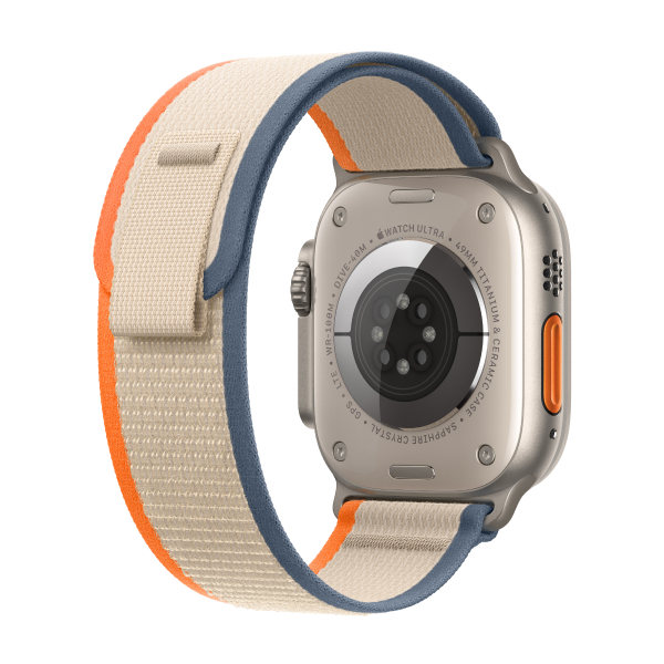 Смарт-часы Apple Watch Ultra 2 GPS + Cellular, 49mm Titanium Case with Orange/Beige Trail Loop - M/L