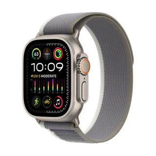 Смарт-часы Apple Watch Ultra 2 GPS + Cellular, 49mm Titanium Case with Green/Grey Trail Loop - M/L