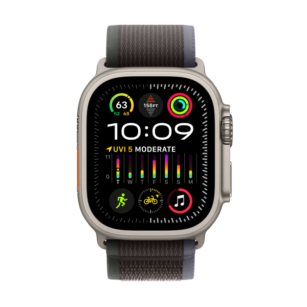 Смарт-часы Apple Watch Ultra 2 GPS + Cellular, 49mm Titanium Case with Blue/Black Trail Loop - M/L