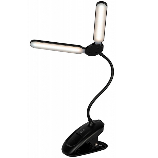 Настольный светильник ЭРА NLED-512-6W-BK - фото 3