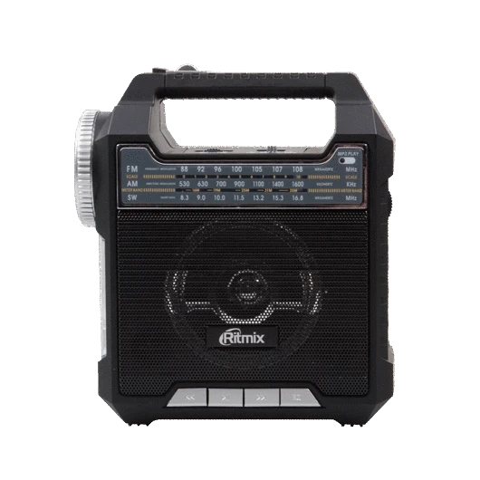 Радиоприемник портативный Ritmix RPR-444 BLACK - фото 4