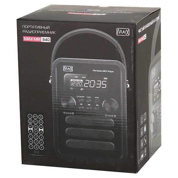 Портативный радиоприемник MAX MR 340 (Черный) - фото 5