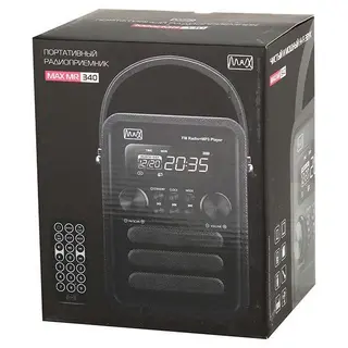 Портативный радиоприемник MAX MR 340 (Черный)
