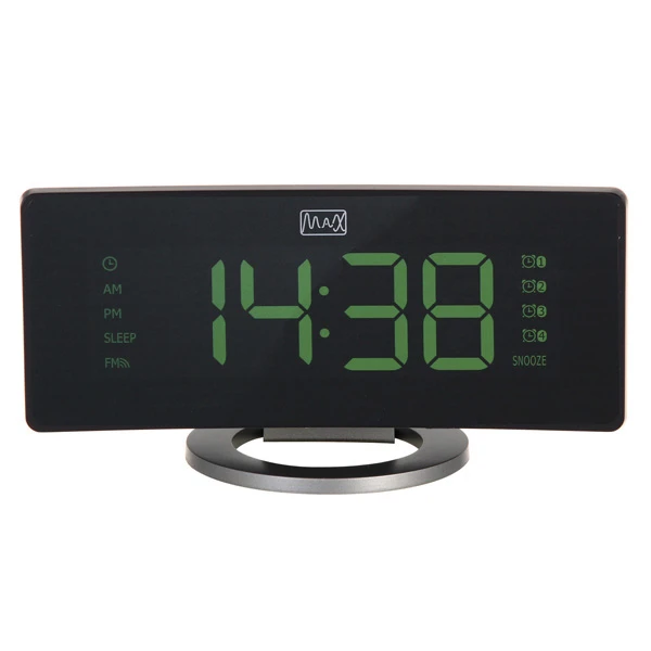 Радиочасы с будильником MAX CR-2914 (Черный) - фото 4
