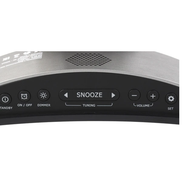 Радиочасы с будильником MAX CR-2914 (Черный) - фото 5