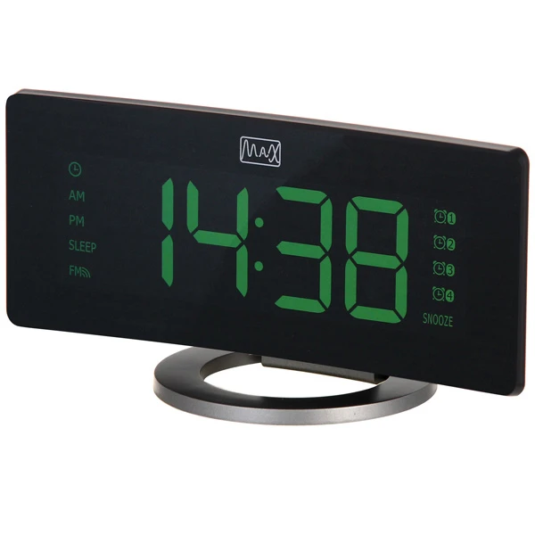 Радиочасы с будильником MAX CR-2914 (Черный)