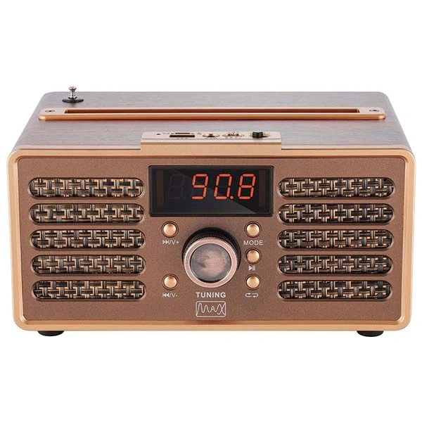 Портативная аудиосистема MAX MR-362 WOOD