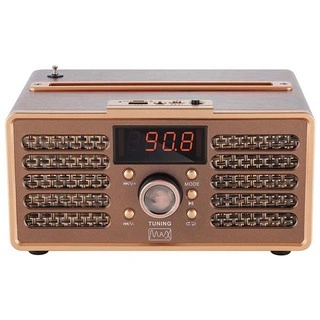 Портативная аудиосистема MAX MR-362 WOOD