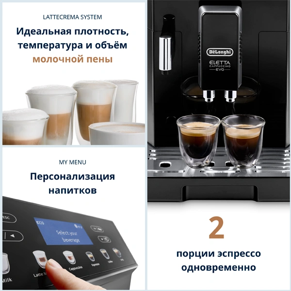 Кофемашина Delonghi ECAM 46.860 - фото 3
