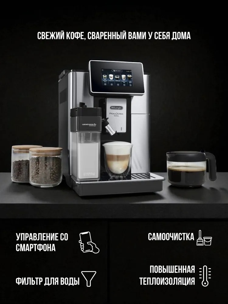 Кофемашина Delonghi ECAM 610.74 - фото 6