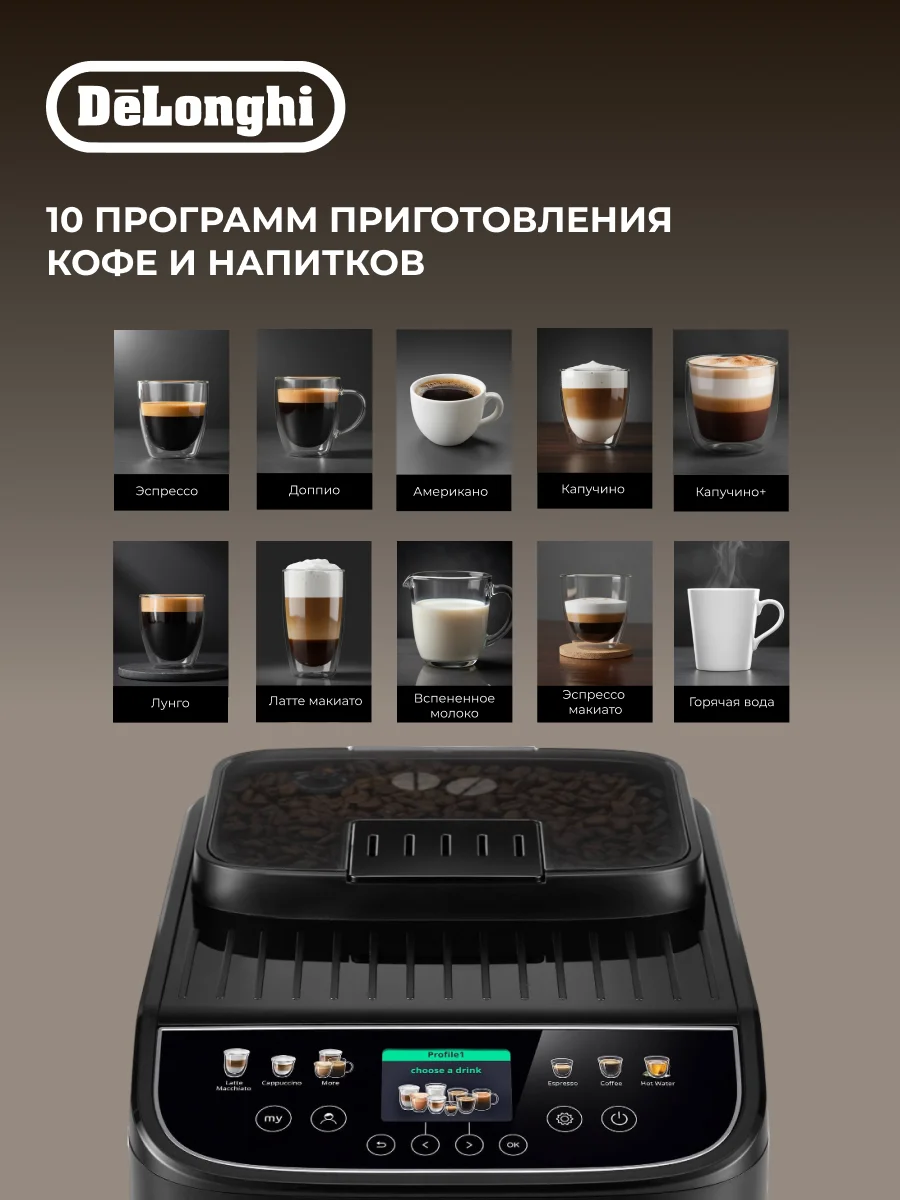 Кофемашина DeLonghi ECAM 310.60.B - фото 3