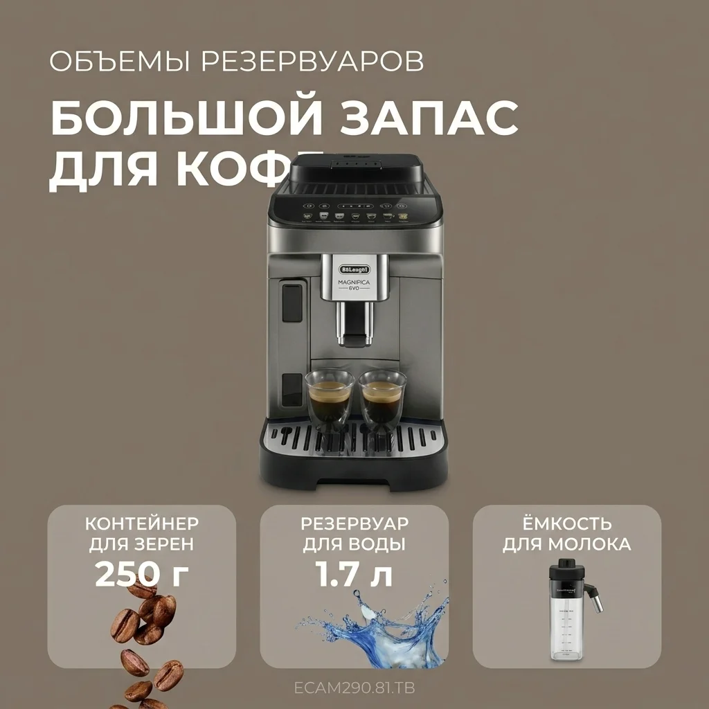 Кофемашина Delonghi ECAM290.83.TB - фото 11