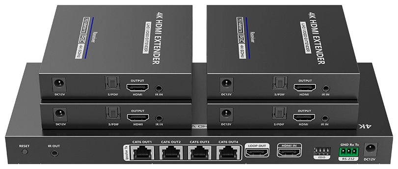 LENKENG Lenkeng LKV824P-I 1x4 (4K@60Hz, 70m) 1/1 Гб 
