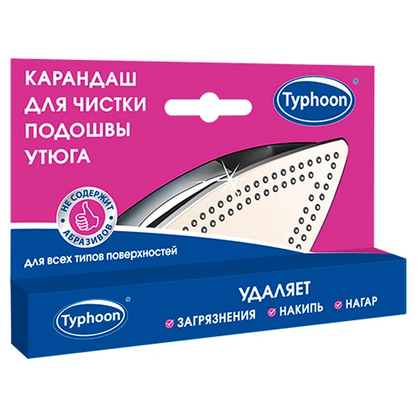 390216 Карандаш для чистки подошвы утюга Тайфун