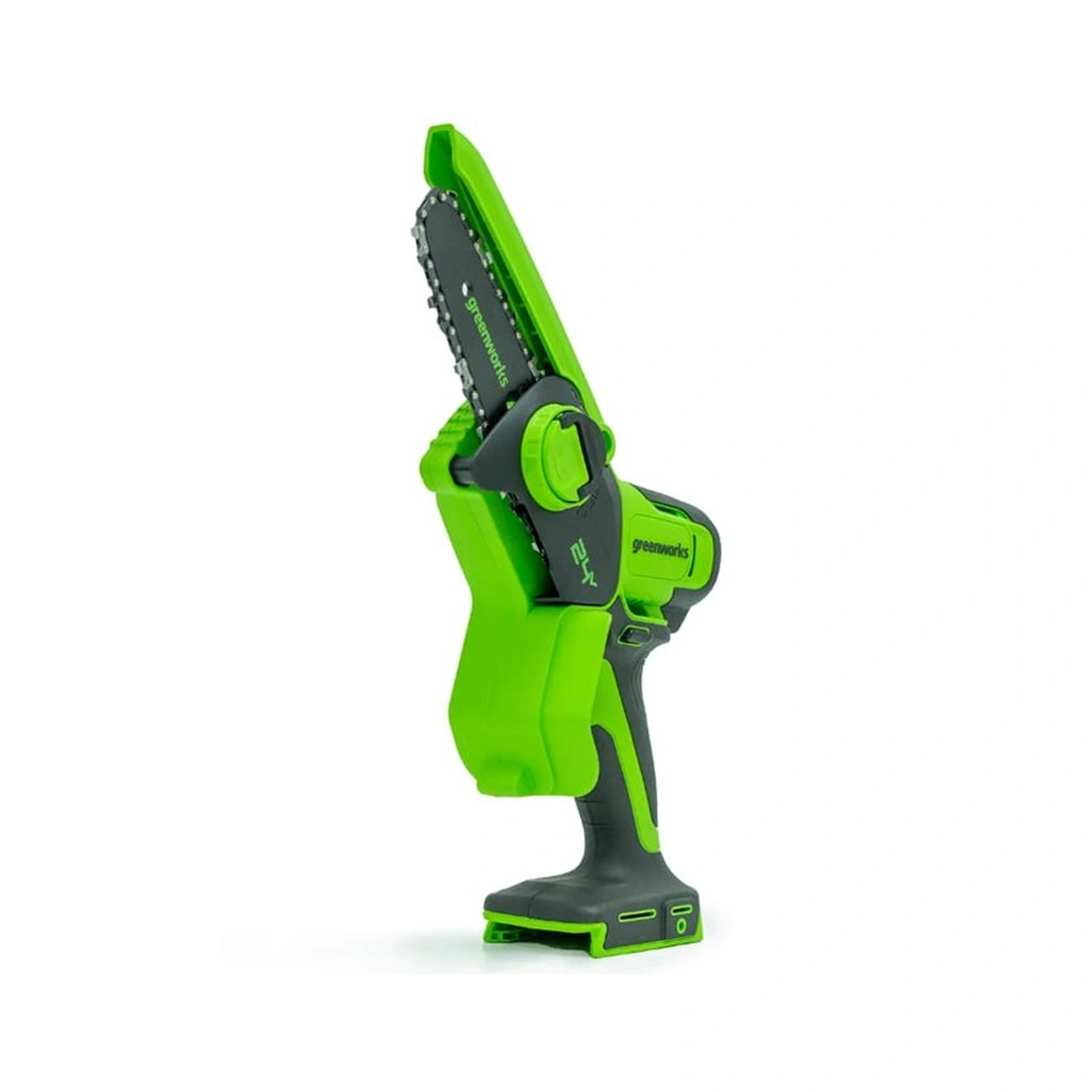 Цепная мини пила аккумуляторная Greenworks G24MCS10 24V 10см без АКБ и ЗУ  - фото 3