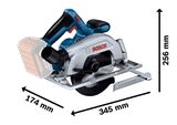 Аккумуляторная циркулярная пила Bosch GKS 185-LI 06016C1223 - фото 3
