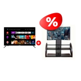 Комплект LED телевизор Candy Uno 55 + ТВ тумба Mart Каскад 65″ 