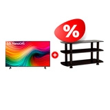 Жиынтық Nanocell телевизор LG 65NANO80T6A + Elenberg сөресі T3005 