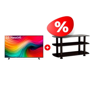 Жиынтық Nanocell телевизор LG 65NANO80T6A + Elenberg сөресі T3005 