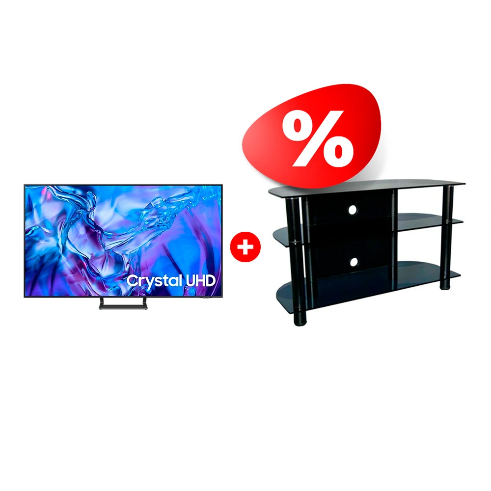 Комплект LED телевизор Samsung UE55DU8500UXCE + ТВ тумба Стеклокомплекс ТV-SR 1000/3 