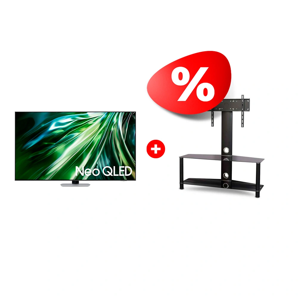 Жиынтық Neo QLED телевизор Samsung QE75QN90DAUXCE + Mart сөресі Аврора 42″ 