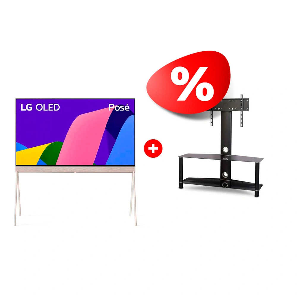 Жиынтық OLED телевизор LG 55LX1T6LA + Mart сөресі Аврора 42″ 