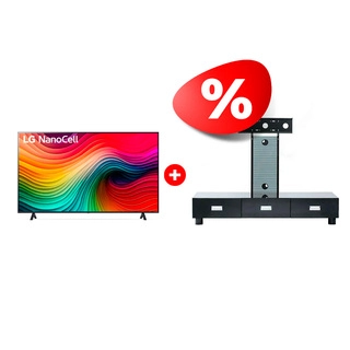Жиынтық Nanocell телевизор LG 75NANO80T6A + Mart сөресі Универсал 65″ 