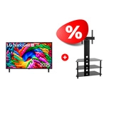 Комплект LED телевизор LG 55NANO90A6B + ТВ тумба ARG TP2003S 47″ 