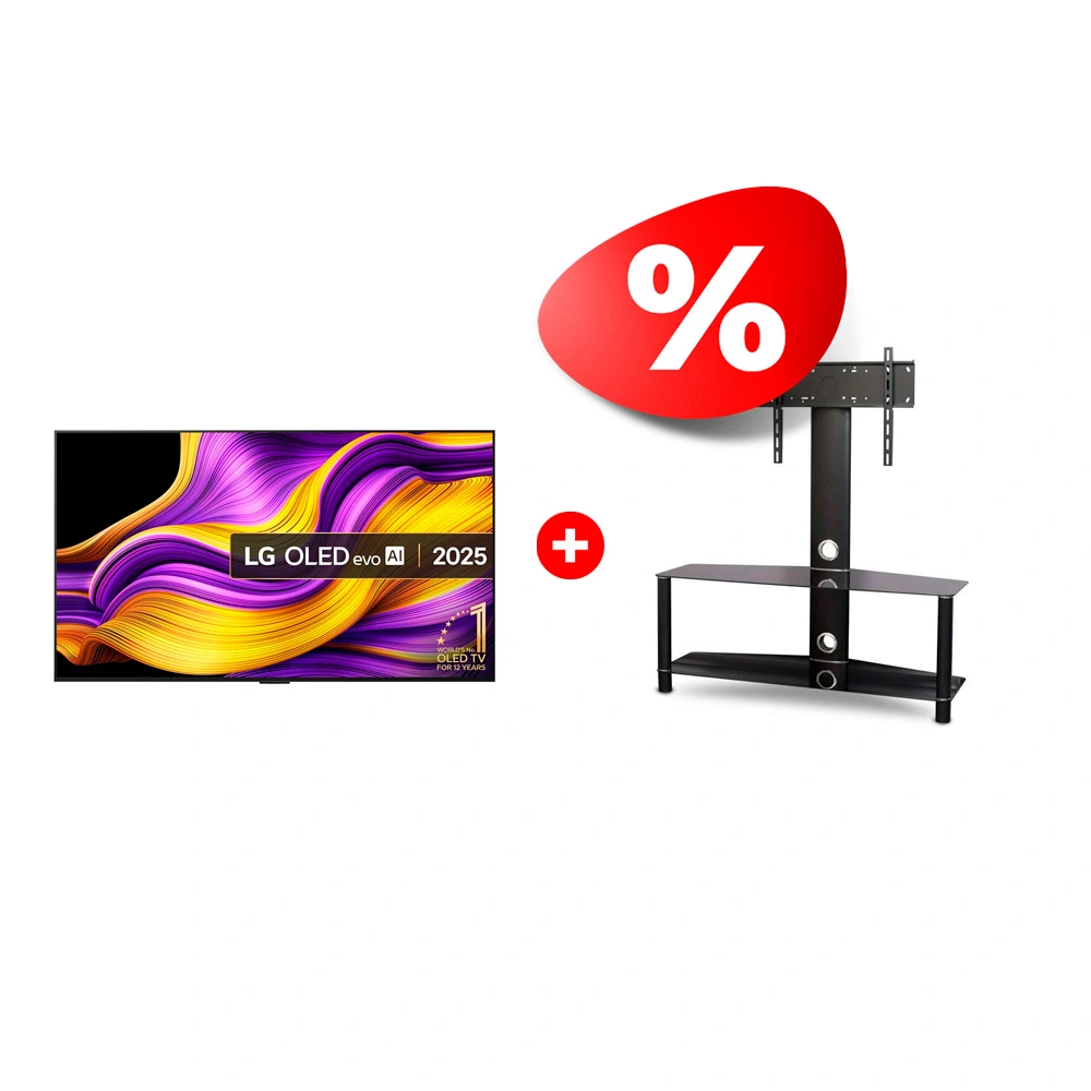 Комплект OLED телевизор LG OLED77G5RLA + ТВ тумба Mart Аврора 42″ 