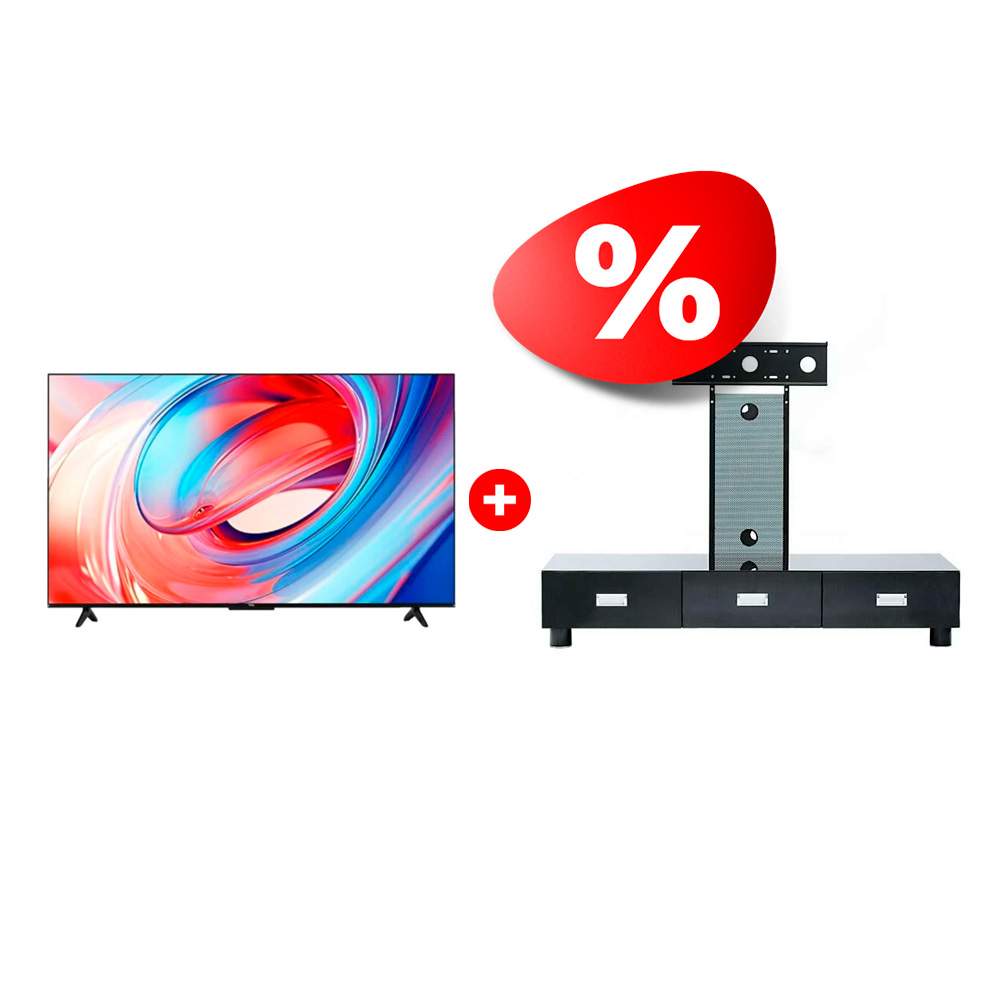 Комплект LED Телевизор TCL 55V6B + ТВ тумба Mart Универсал 65″ 