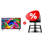 Комплект LED телевизор LG 55NANO90A6B + ТВ тумба Mart Кристалл К 65″ 