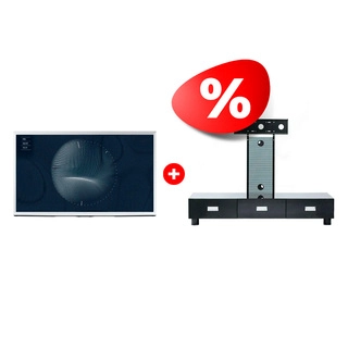 Жиынтық QLED Samsung теледидары The Serif QE55LS01BAUXCE + Mart сөресі Универсал 65″ 